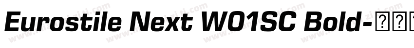 Eurostile Next W01SC Bold字体转换